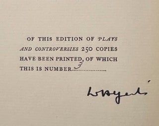 Plays and Controversies (Signed Limited Edition)