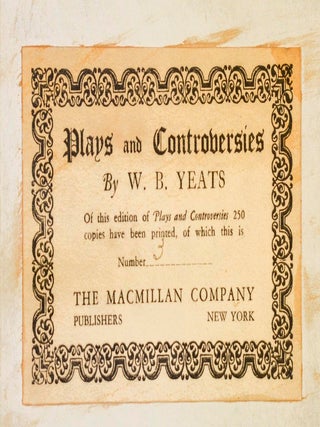 Plays and Controversies (Signed Limited Edition)