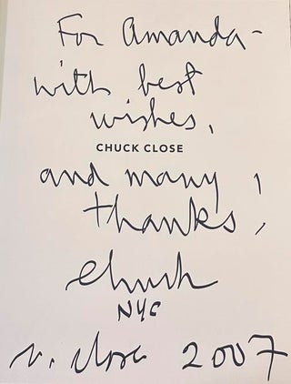 Chuck Close (Signed First Edition)