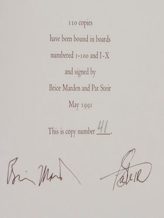 Brice Marden Recent Drawings and Etchings (Signed Limited Edition)