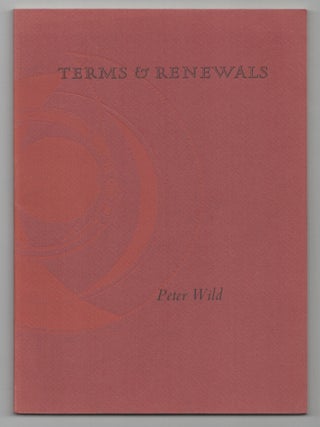 Item #211830 Terms & Renewals. Peter WILD
