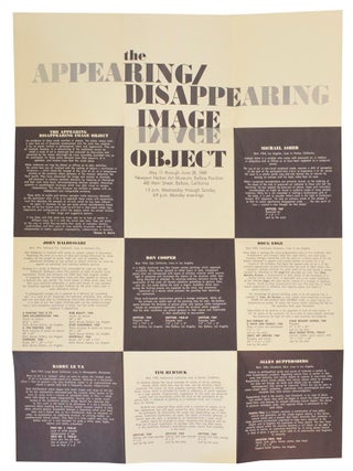 Item #211917 The Appearing / Disappearing Image Object. Thomas H. GARVER, Doug Edge, Ron...