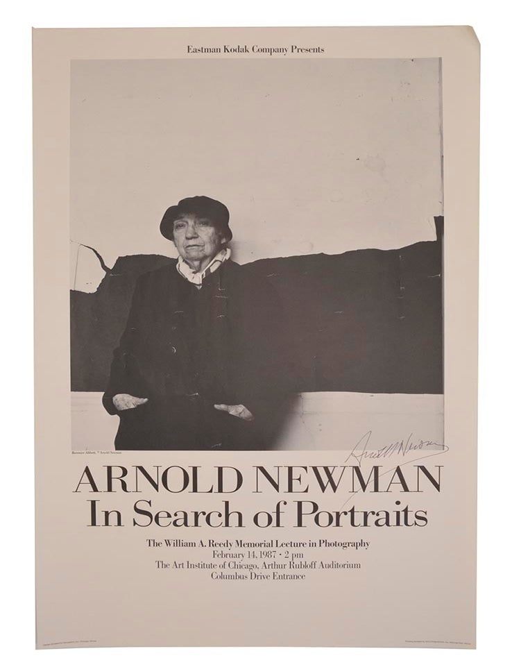 Item #212281 Bernice Abbott (Signed Poster). Arnold NEWMAN.