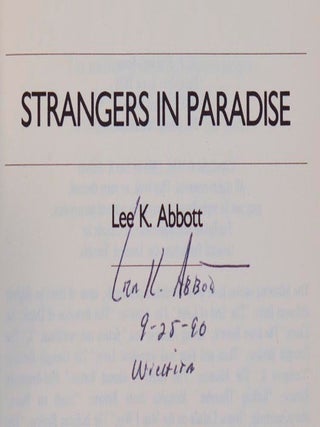 Strangers in Paradise (Signed First Edition)