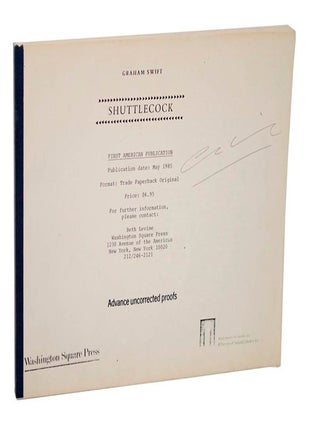 Shuttlecock (Signed Uncorrected Proof. Graham SWIFT.