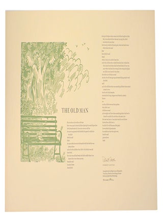 Item #212968 The Old Man (Signed Broadside). Robert COOVER
