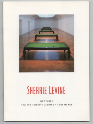 Item #212989 Sherrie Levine: New Work. Sherrie LEVINE, John Caldwell