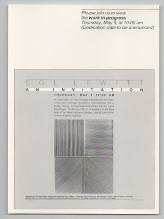 Item #213497 The Sol Lewitt Wall Project: A Chicago Gift. Sol LEWITT