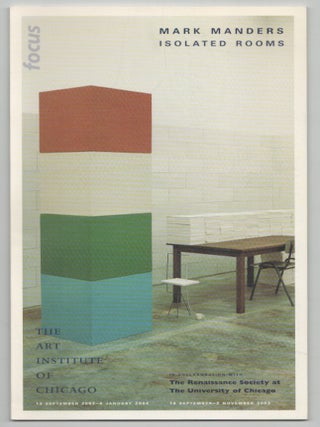 Item #213863 Mark Manders: Isolated Rooms. Mark MANDERS, James Rondeau