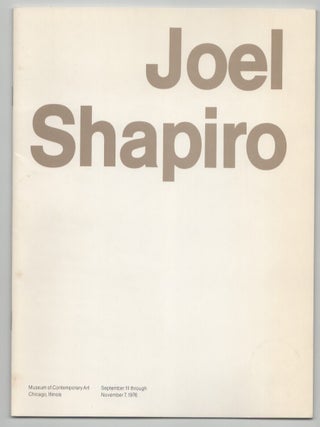 Item #214040 Joel Shapiro. Joel SHAPIRO, Rosalind Krauss