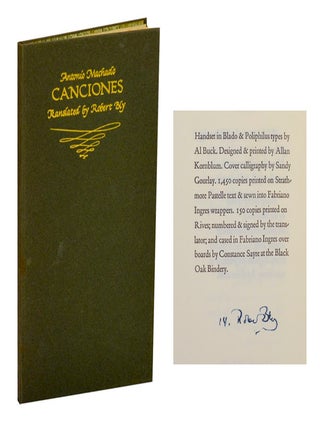 Item #214114 Canciones (Signed Limited Edition). Antonio MACHADO, Robert Bly