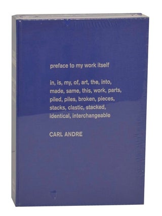 Item #214903 Carl Andre: Sculpture As Place 1958-2010. Carl ANDRE, Phyllis Tuchman, Anne...
