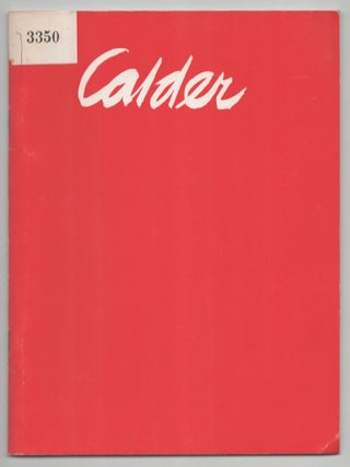 Item #215012 Calder. Alexander CALDER