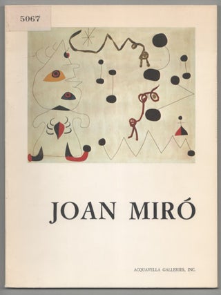 Item #215059 Joan Miro. Joan MIRO, Douglas Cooper