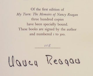 My Turn: The Memoirs of Nancy Reagan (Signed Limited Edition)