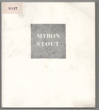 Item #215252 Myron Stout. Myron STOUT, Sanford Schwartz, B H. Friedman